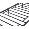 Metal and Wood Bed Frame with Headboard and Footboard ; Twin Size Platform Bed ; No Box Spring Needed; Easy to Assemble(BLACK)