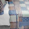 [Mixed Feelings] 3PC Cotton Vermicelli-Quilted Printed Quilt Set (Full/Queen Size)