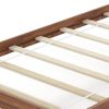 Twin/Full/Queen Size Wood Bed Frame with Headboard and Slat Support