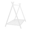 House Bed Tent Bed Frame Twin Size Metal Floor Play House Bed with Slat for Kids Girls Boys , No Box Spring Needed