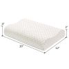 Contour Memory Foam Pillow Orthopaedic Head Neck Back Support Pillow with Cover, 1/2 Pack