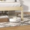 Twin/Full/Queen Size Wooden Bed Frame with Headboard and Slat Support
