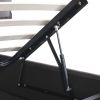 Upholstered Platform bed with a Hydraulic Storage System, Queen size