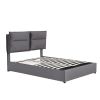 Upholstered Platform bed with a Hydraulic Storage System, Queen size
