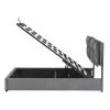 Upholstered Platform bed with a Hydraulic Storage System, Queen size