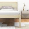 Twin/Full/Queen Size Wooden Bed Frame with Headboard and Slat Support