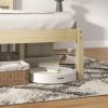 Twin/Full/Queen Size Wooden Bed Frame with Headboard and Slat Support