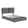 Upholstered Platform bed with a Hydraulic Storage System, Queen size